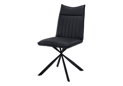 Modern Upholstered Dining Chair and Metal Legs