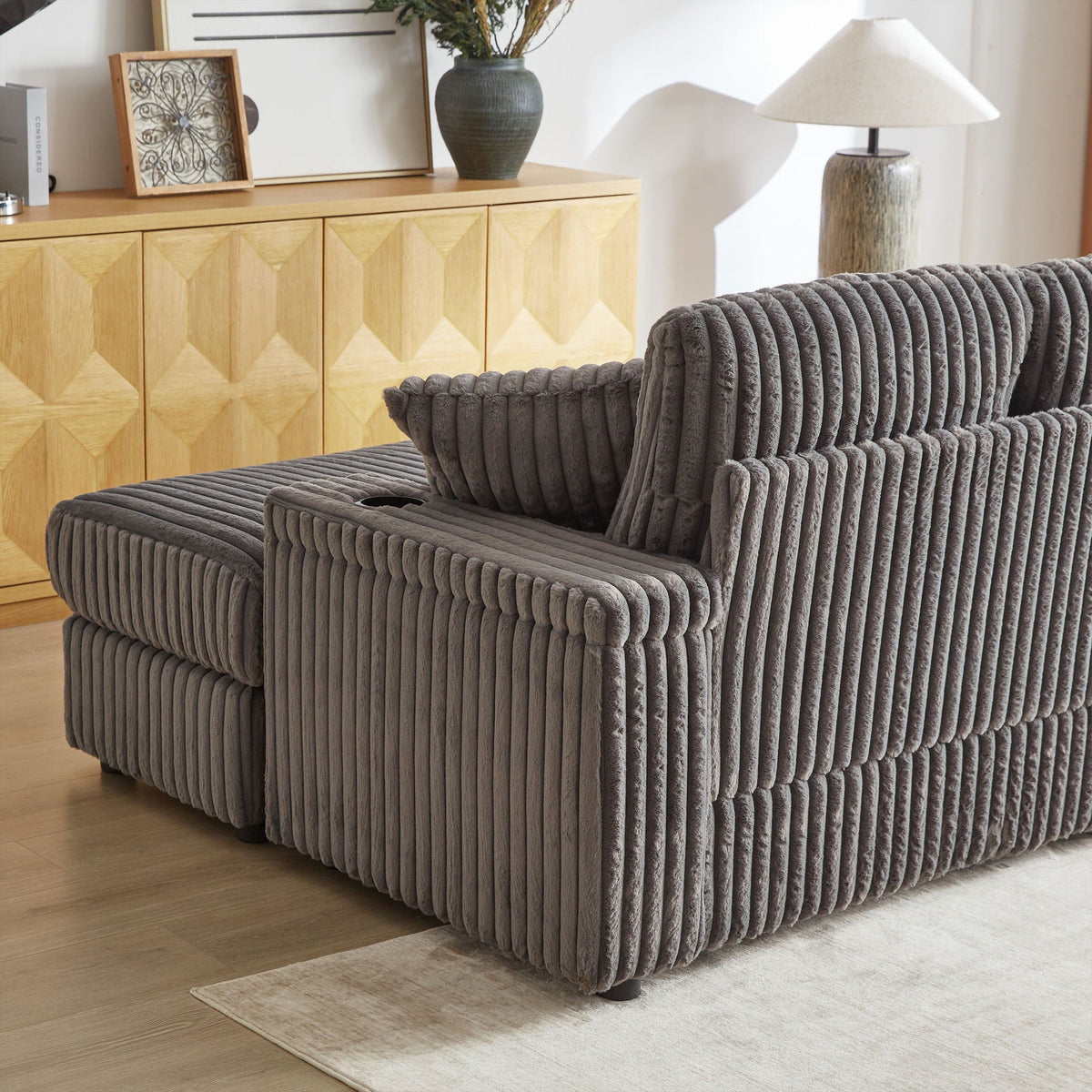 3 Seater Sofa With 2 Ottomans and Storage