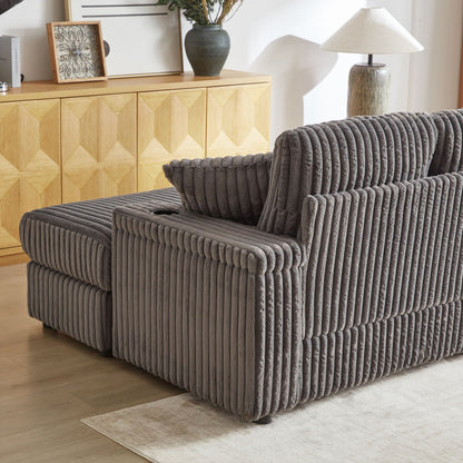 3 Seater Sofa With 2 Ottomans and Storage