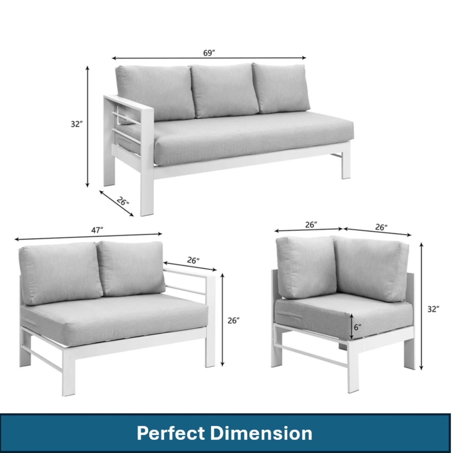 Heavy Duty Patio Set And The Thick Soft Cushions