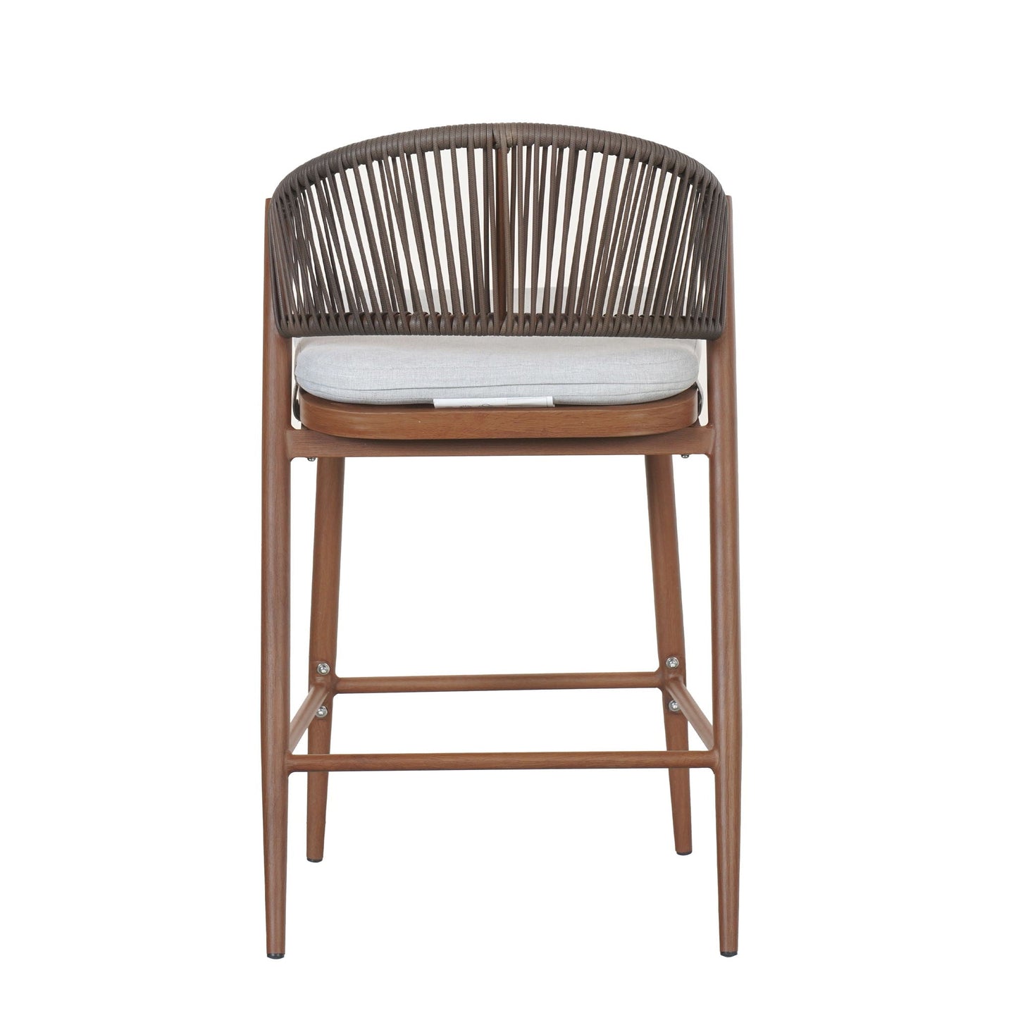 Outdoor Counter Stools with Wicker and Metal