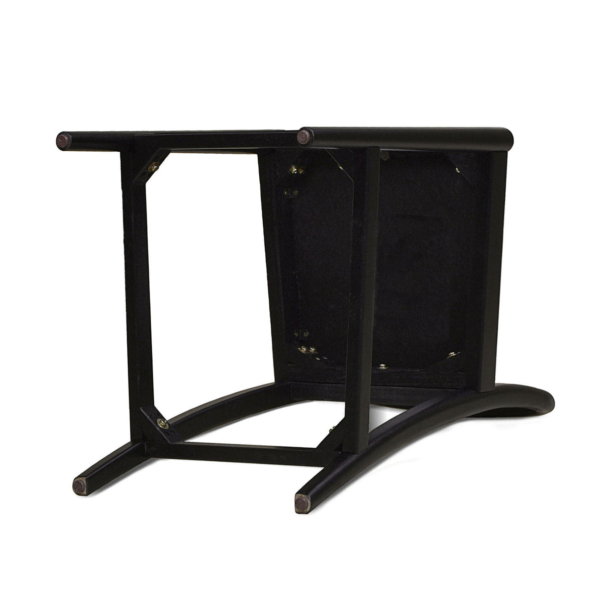 Curved back cane counter stools with cane webbing, black frame, set of 2 by HouseOfZazla on Tampa Home & Garden Store