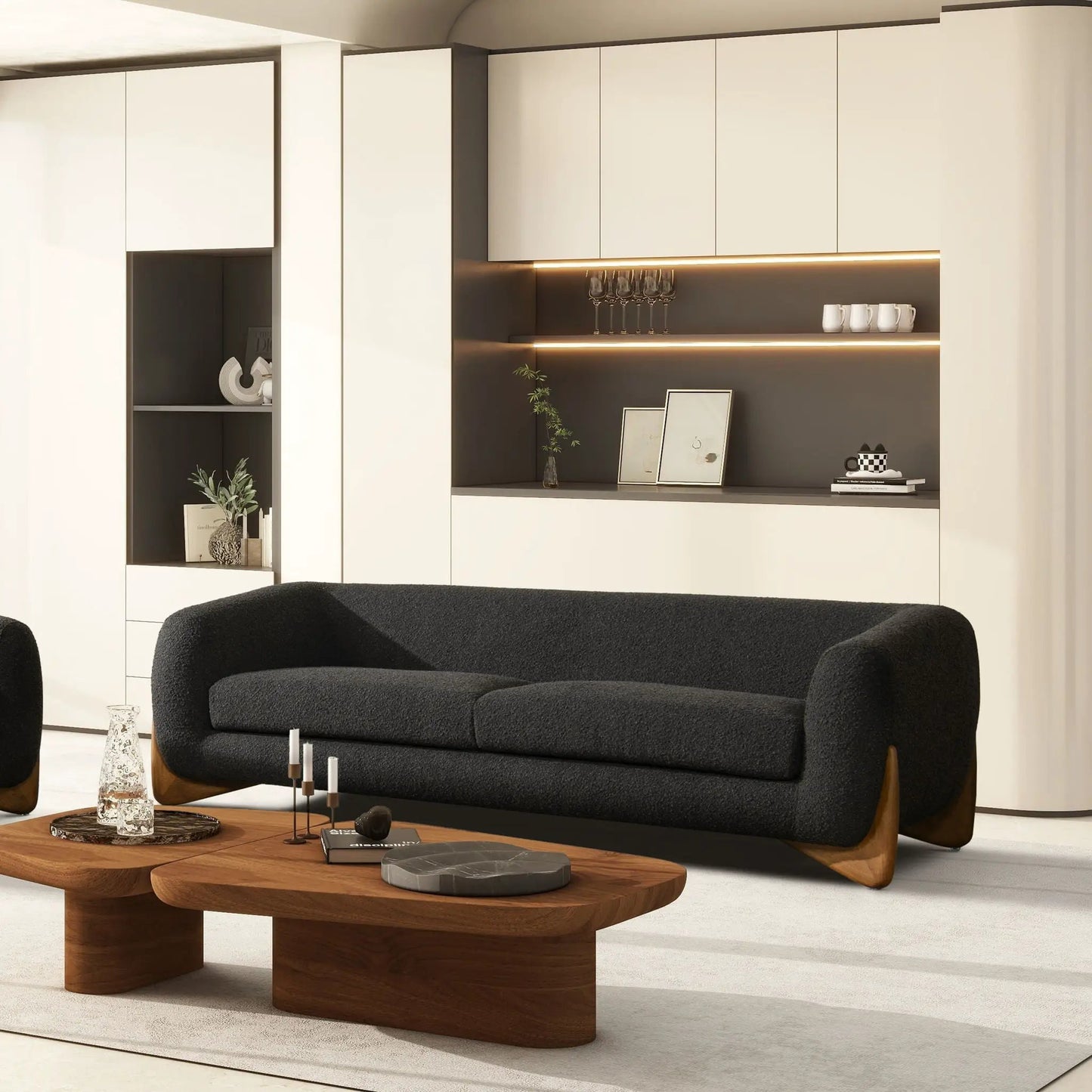 Alpine Luxurious Sherpa Bouclé Sofa For Comfort