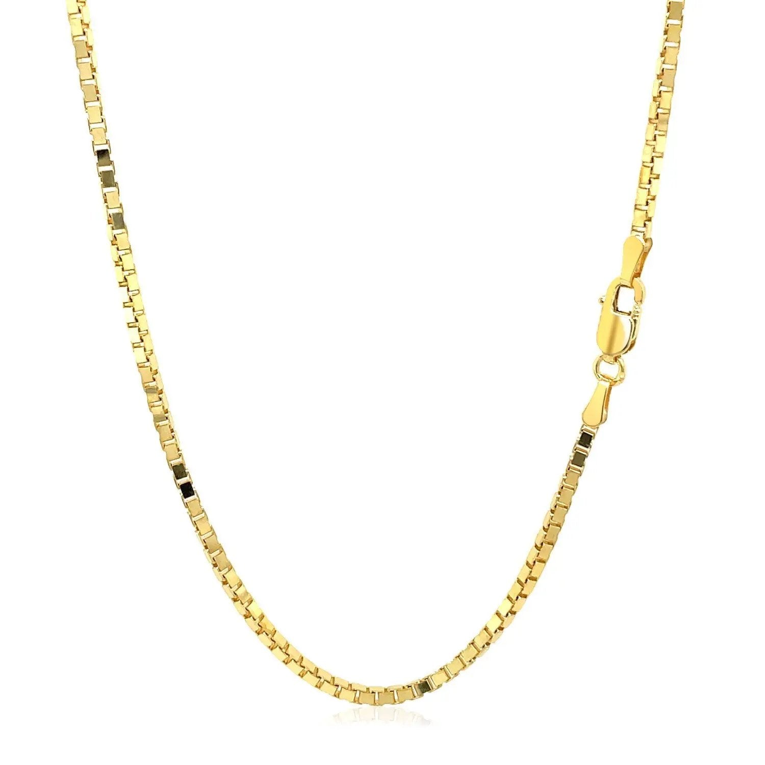 1.6mm 14K yellow gold classic box chain necklace Bids.com on Tampa Home & Garden Store