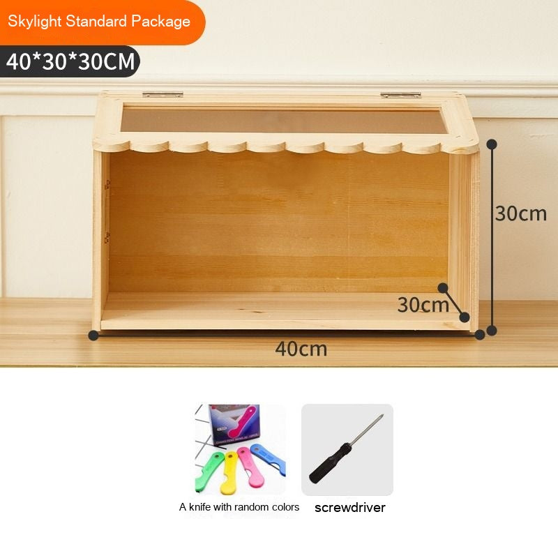 Winter Pet Feeding Incubator wooden bird cage stand natural wood 40x30x30 cm on Tampa Home & Garden Store