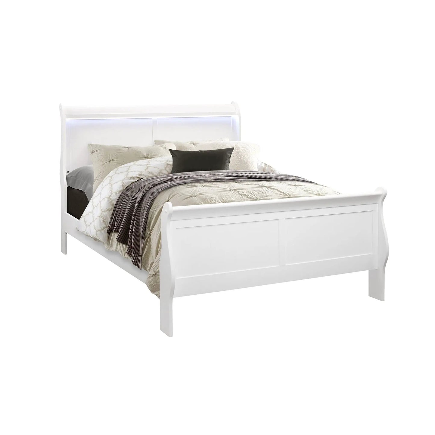Charleston 5 Piece Bedroom Set With LED Headboard
