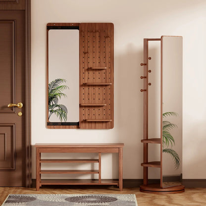 Wall Mounted Full Length Mirror with Hook