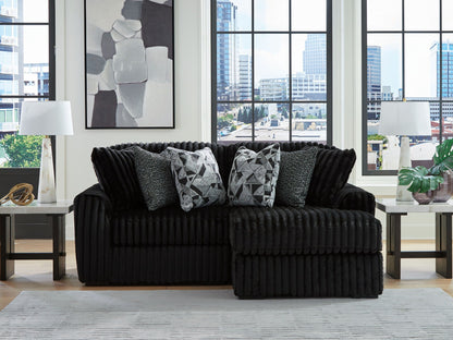 Midnight Madness Sectional and Jumbo Corduroy