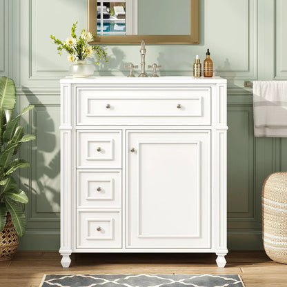 Bathroom Vanity with Sink and Soft Close Doors