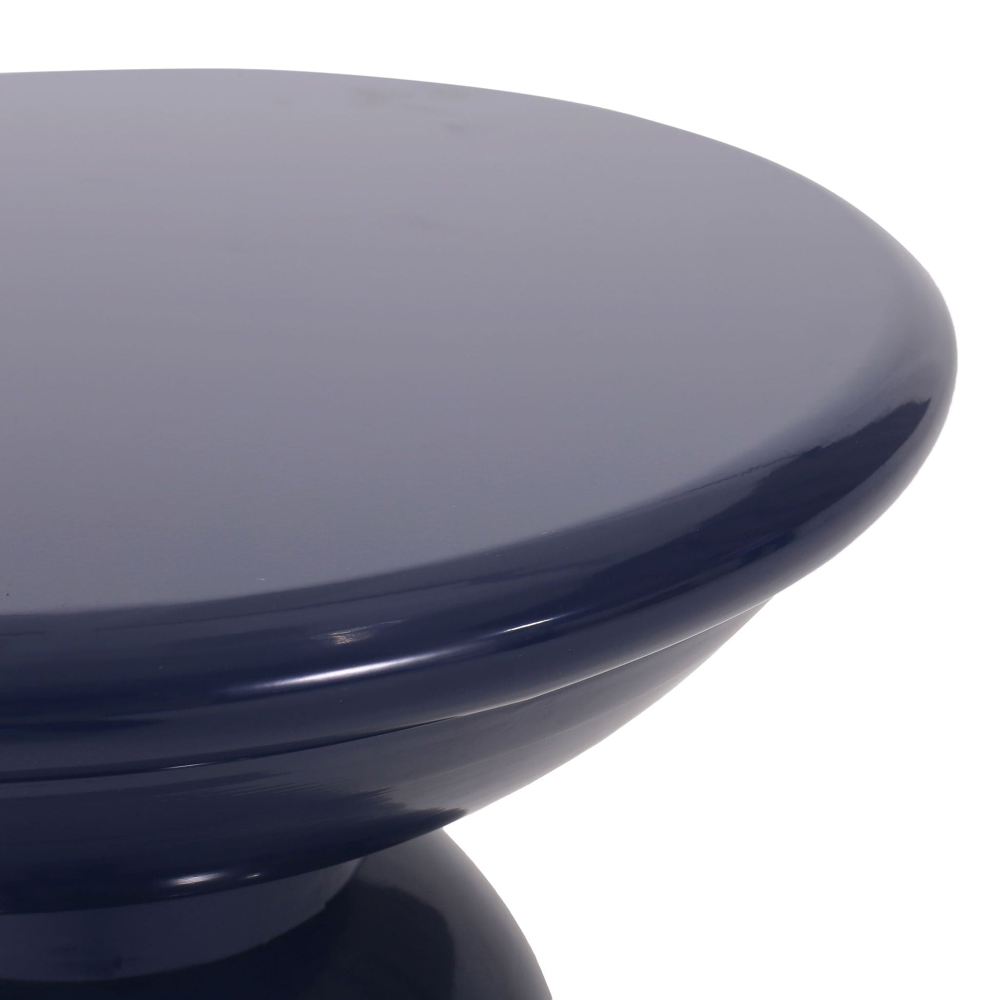 Serenita outdoor side tables set of 2 with flared design in dark navy by HouseOfZazla on Tampa Home & Garden Store