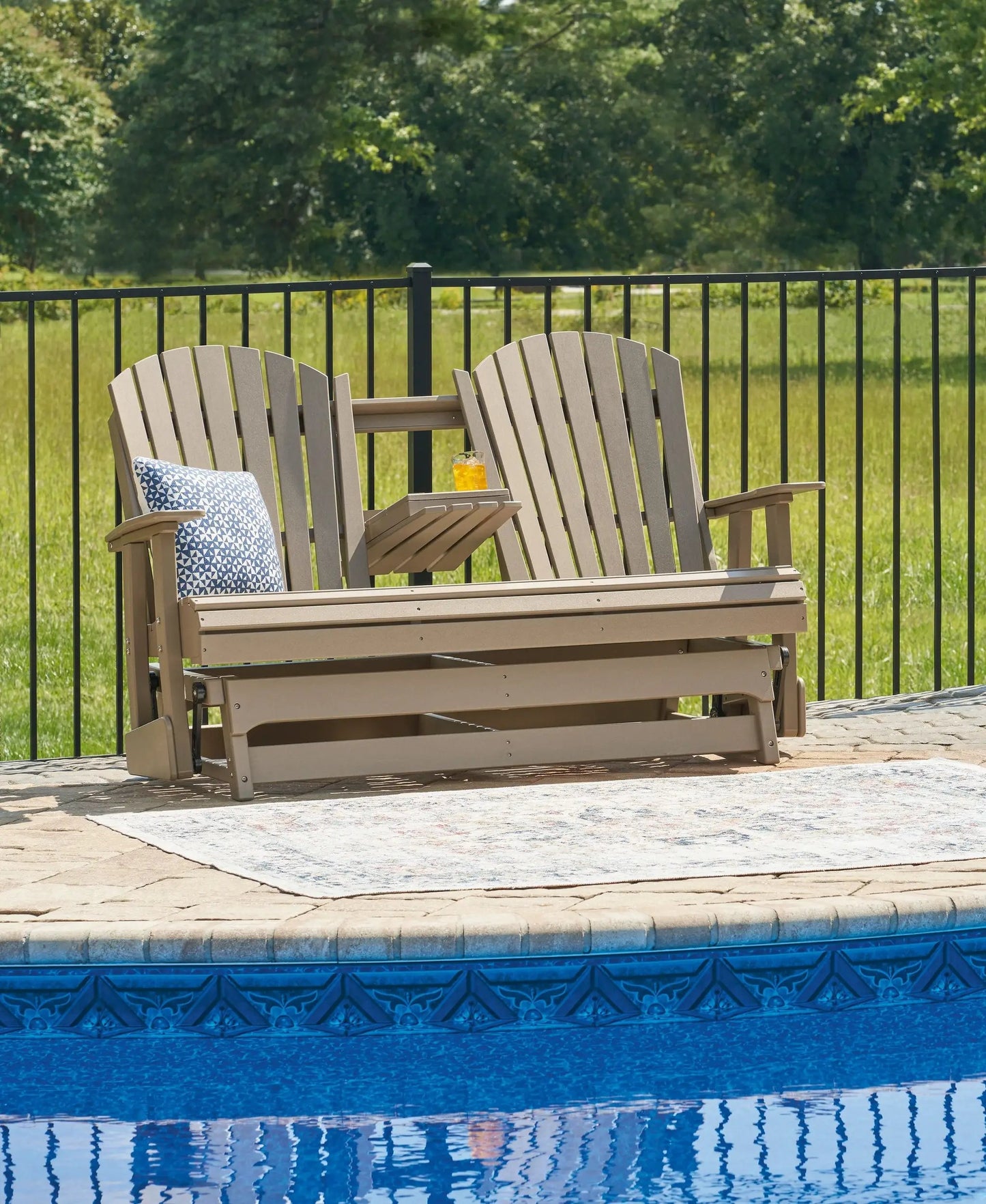 Hyland Wave Glider Loveseat for Outdoor Bliss