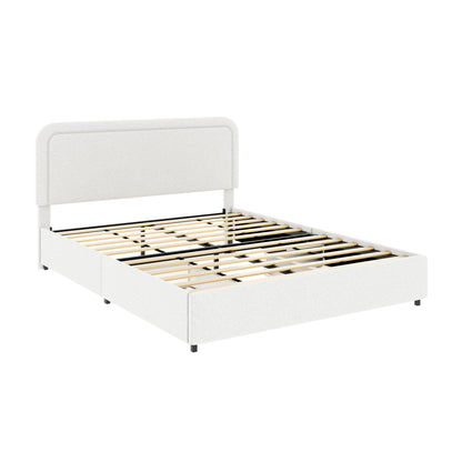 Liv Upholstered Storage Platform Bed with Drawers