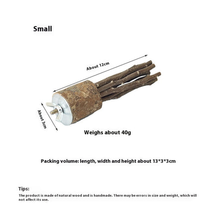 Hamster rabbit guinea pig natural log molar rod toy, wood bark sticks, about 12cm long, 40g, Sell My Stuff on Tampa Home & Garden Store