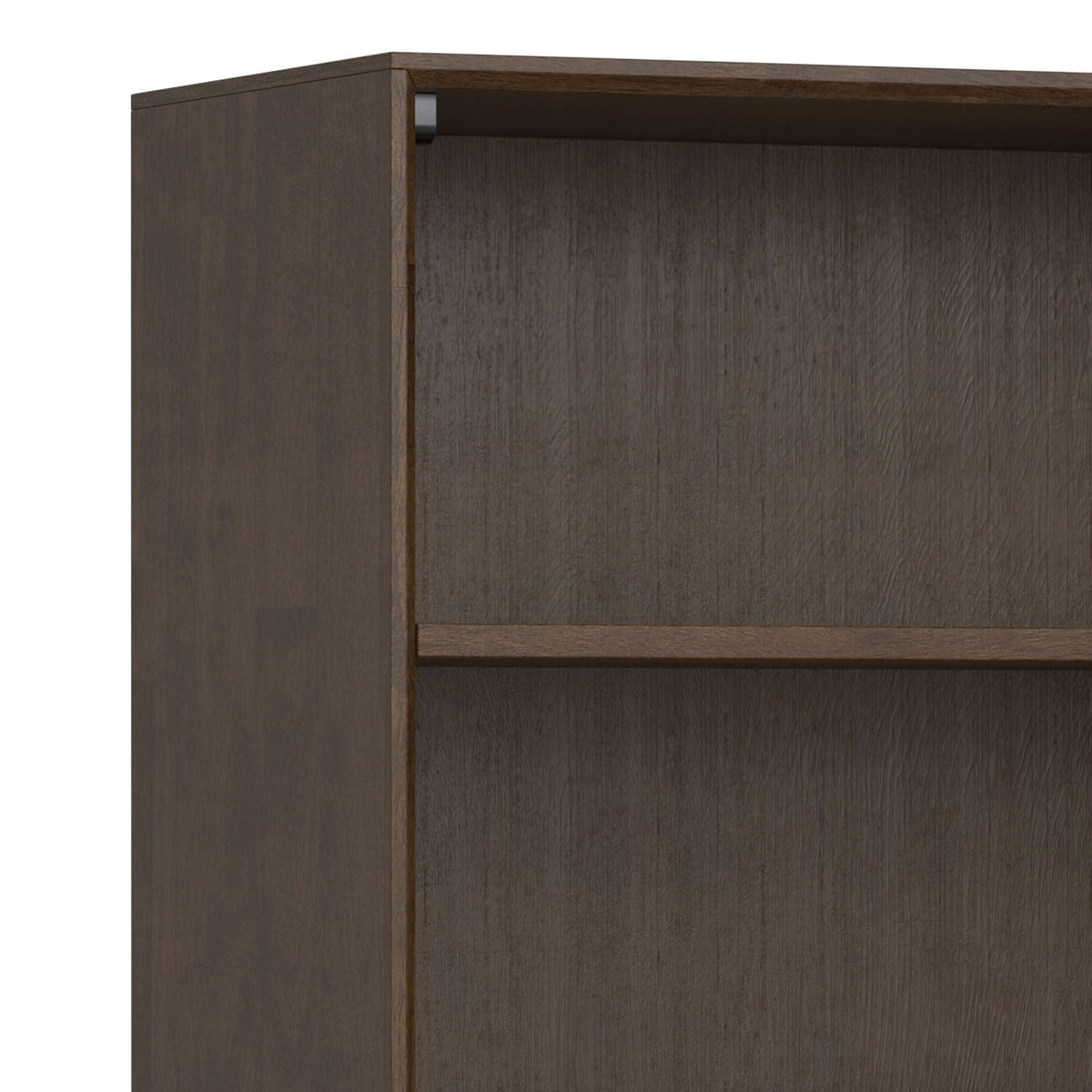 Handcrafted Mid Century Bookcase by HouseOfZazla in dark walnut wood finish on Tampa Home & Garden Store