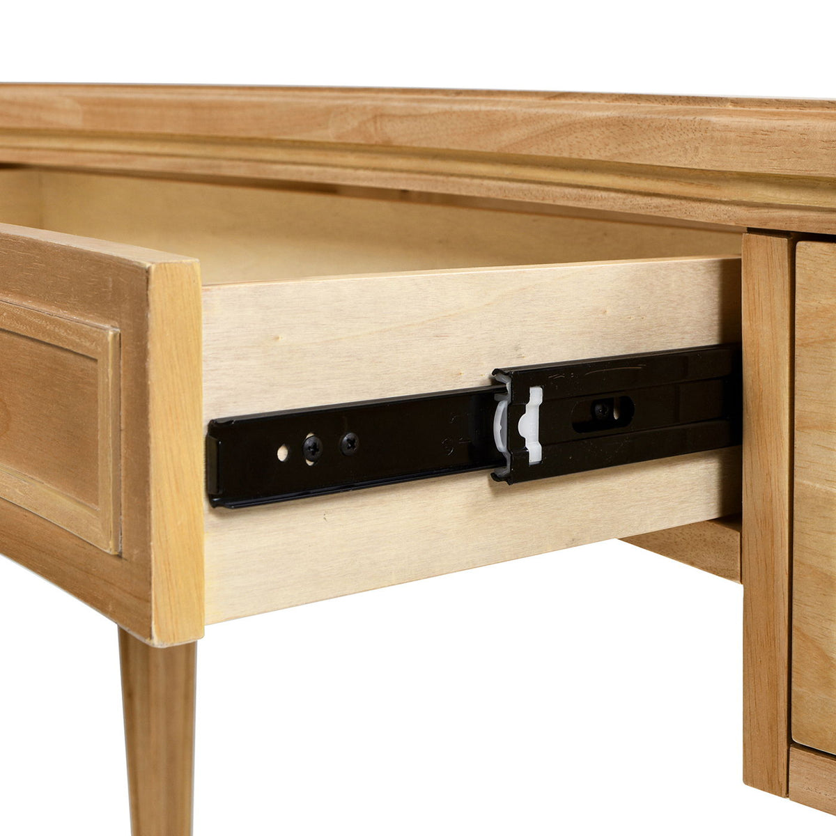 Dauphin 3-drawer executive desk with soft-close drawers in light wood finish HouseOfZazla on Tampa Home & Garden Store