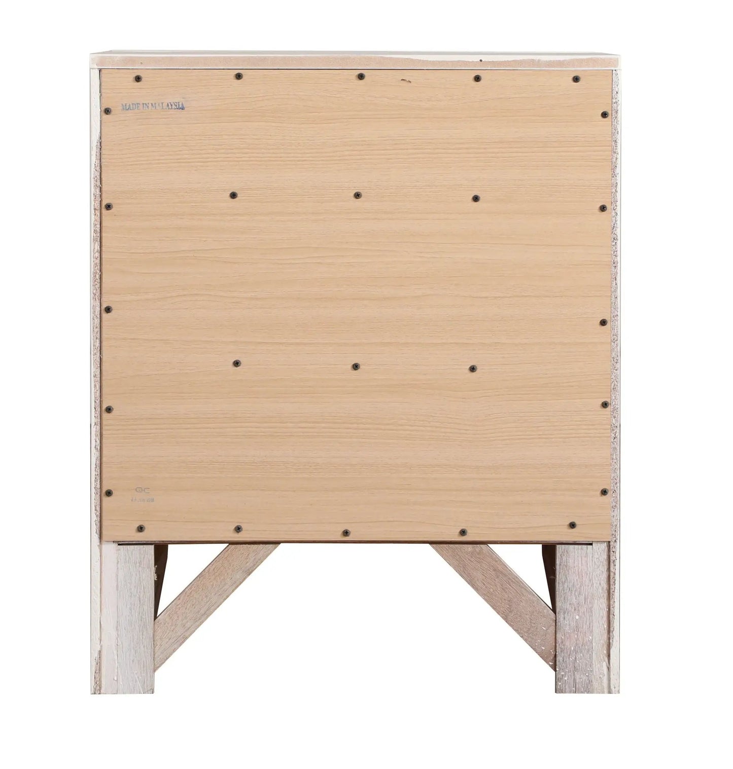 Modern Design Nightstand with Durable Wood Veneer