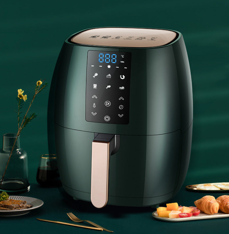 Air fryer VIP Digital Presence green 5.5L with smart touch control copper handle on Tampa Home & Garden Store