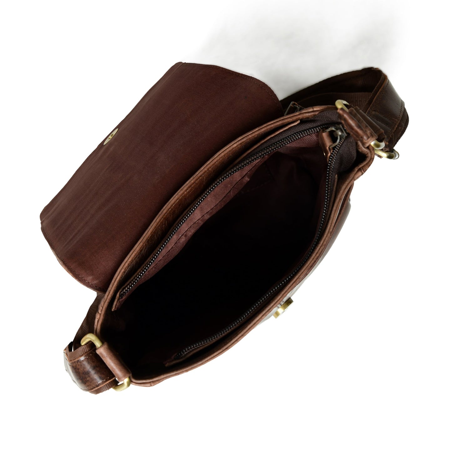 Brown Leather Crossbody Bag - Tampa Home & Garden Store