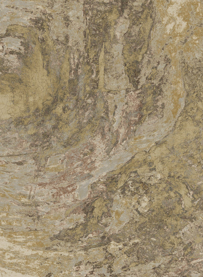 Artistic Collection Abstract Area Rug by HouseOfZazla in earthy gold, beige, and brown tones on Tampa Home & Garden Store