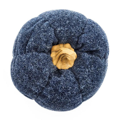 Blue Pumpkin Ornament Set For Fall Harvest Decor