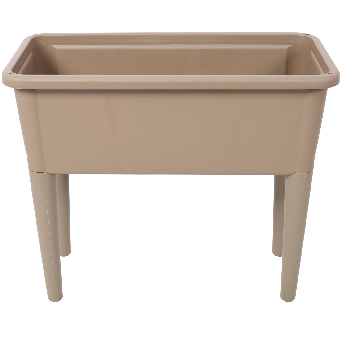 Beige raised garden bed planter with sturdy legs HouseOfZazla on Tampa Home & Garden Store