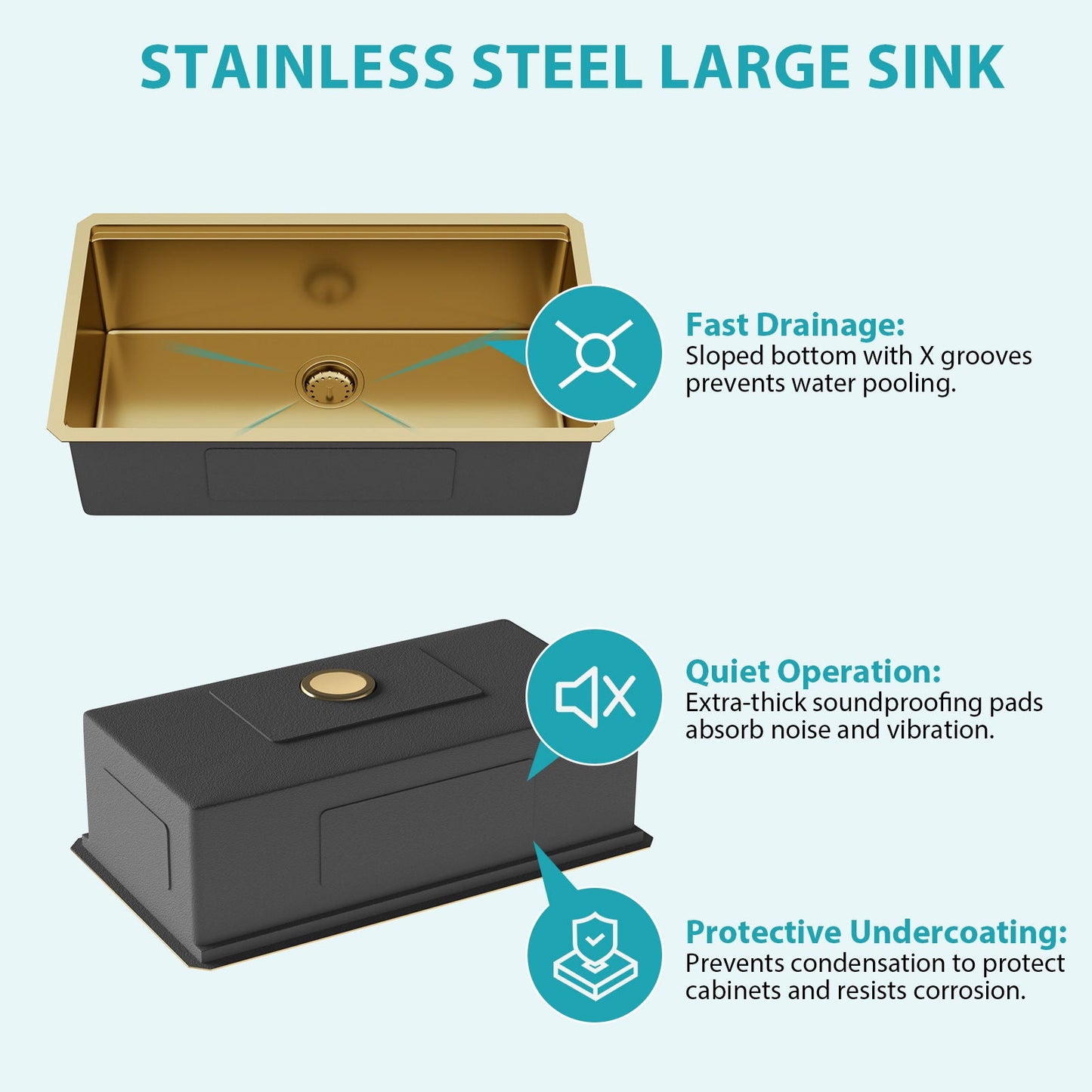 Stainless Steel Undermount Sink and Kitchen Prep