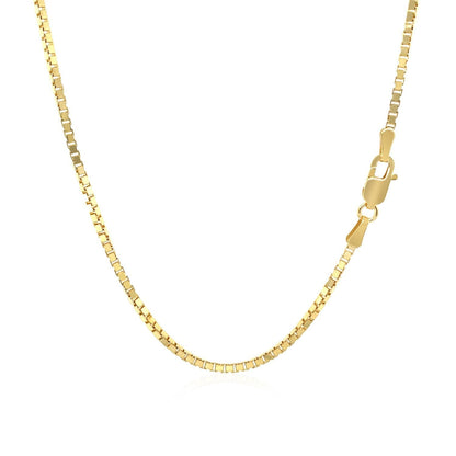 18k Yellow Gold Classic Box Chain Necklace 1.40 mm by Bids.com on Tampa Home & Garden Store