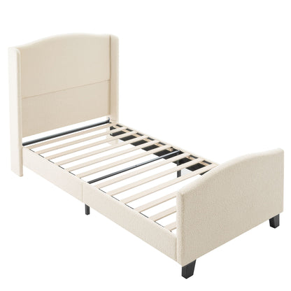 Sturdy Platform Bed Frame and a Padded Headboard