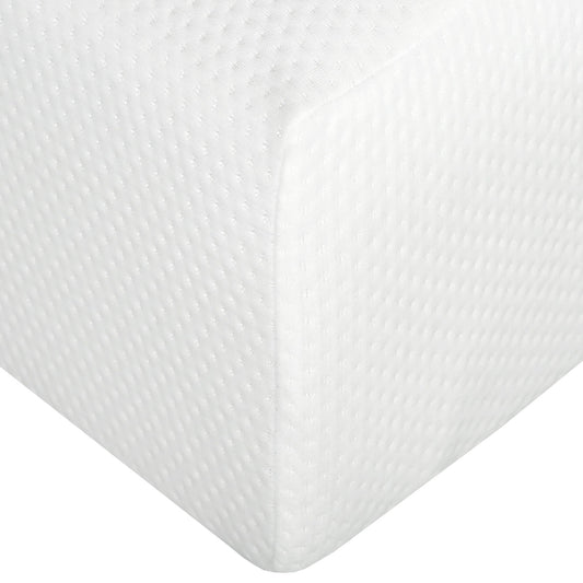 HouseOfZazla white memory foam mattress cover with Aloe Vera cooling fabric texture closeup on Tampa Home & Garden Store