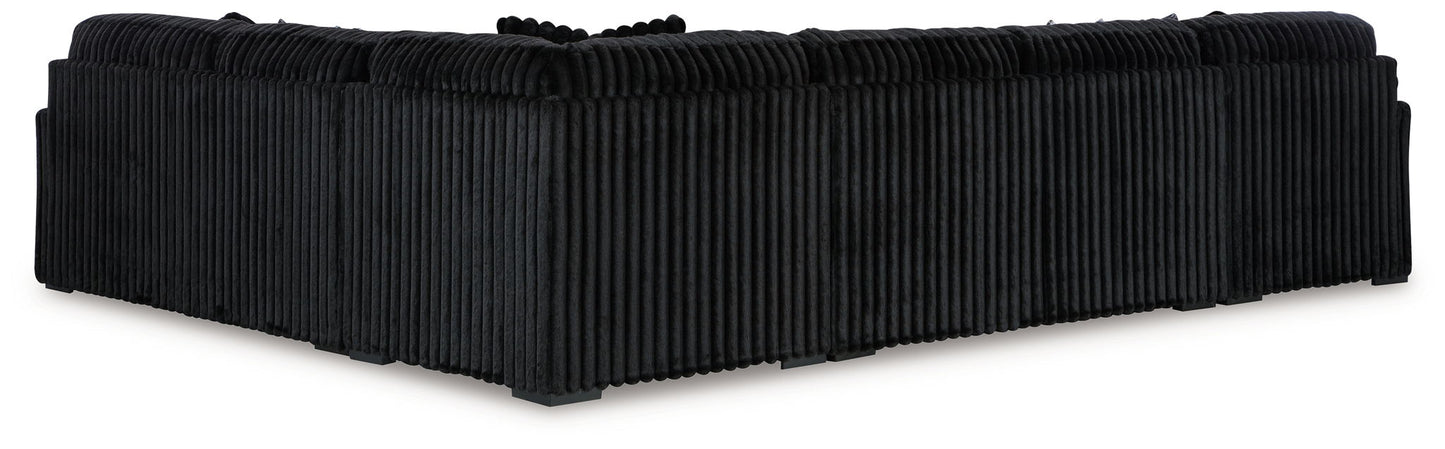 Midnight Madness Sectional and Jumbo Corduroy