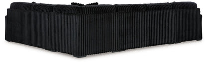 Midnight Madness Sectional and Jumbo Corduroy