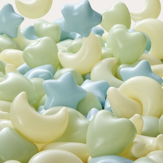 Tiny Land Fun-Shapes Ocean Ball 200 pcs blue green yellow star crescent ball pit shapes on Tampa Home & Garden Store
