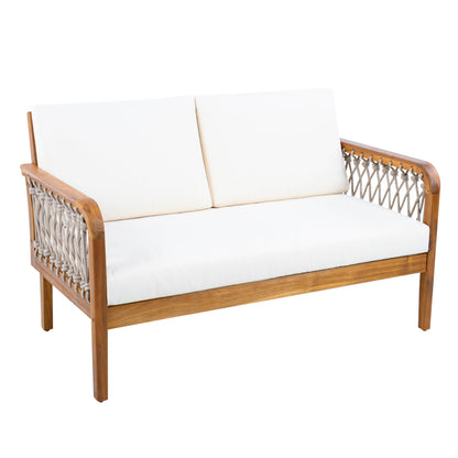 Acacia Wood Outdoor Patio Furniture and Cushions