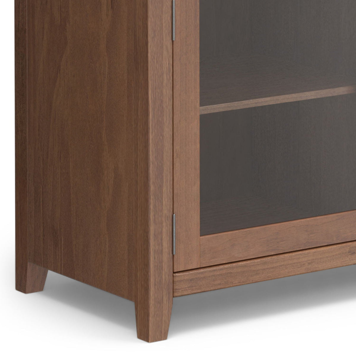 Handcrafted Sideboard Buffet With Glass Doors in walnut wood finish, HouseOfZazla on Tampa Home & Garden Store