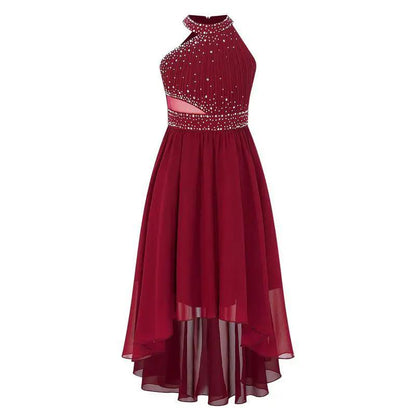 New Spring And Summer Lace Mesh Dress burgundy halter beaded bodice by FLIPSTYLEZLLC on Tampa Home & Garden Store