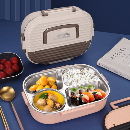 VIP Digital Presence lunch box set with 304 stainless steel heat-preservation insert pink on Tampa Home & Garden Store