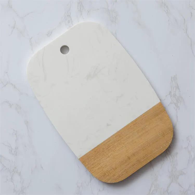 Martha Acacia and Marble Serving Board 12x8