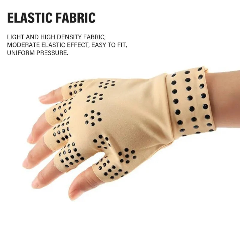 1 Pair Magnetic Therapy Gloves Wrist Support Arthritis Pain Relief Heal Joints Braces Supports Health Sport Care Hand Massager - Tampa Home & Garden Store