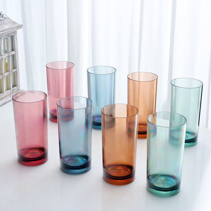 Eze Acrylic Highball Set of 8 Clear Glasses
