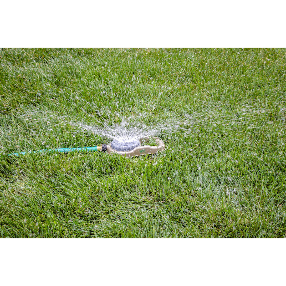Orbit Metal 8-Pattern Lawn Sprinkler on Weighted Base hose-end sprinkler on Tampa Home & Garden Store