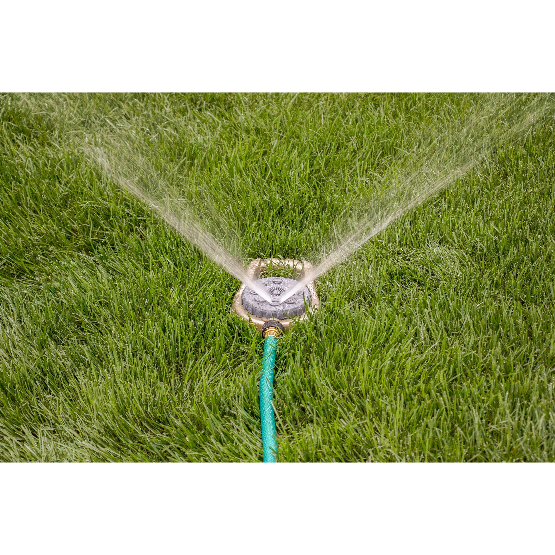 Metal 8-Pattern Lawn Sprinkler on Weighted Base by Orbit Irrigation, hose-end sprinkler on Tampa Home & Garden Store