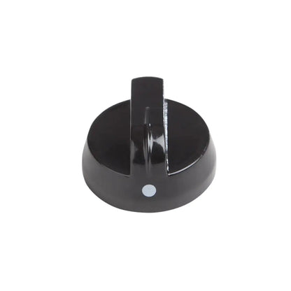 1-5/8 inch black plastic gas control knob, fireplace replacement part on Tampa Home & Garden Store