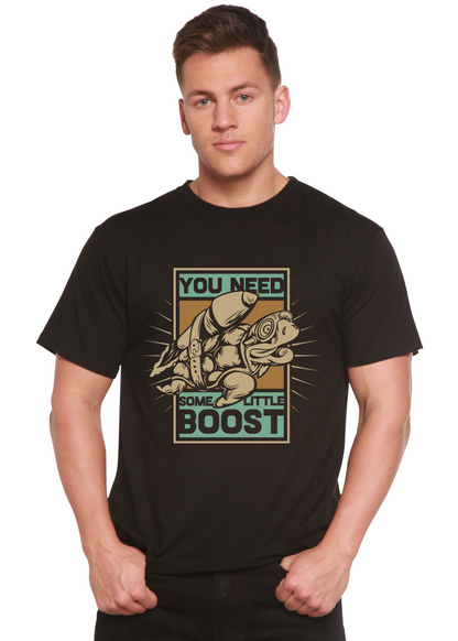 You Need Boost men's black bamboo viscose/organic cotton graphic tee with fist design on Tampa Home & Garden Store