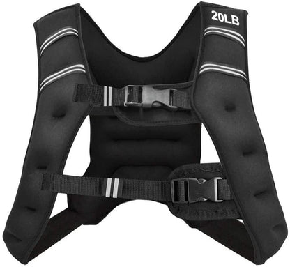 Training Weight Vest Workout Equipment with Adjustable Buckles and Mesh Bag