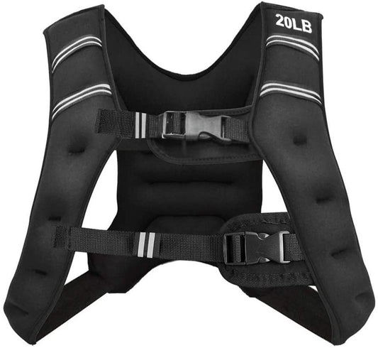 Training Weight Vest Workout Equipment with Adjustable Buckles and Mesh Bag