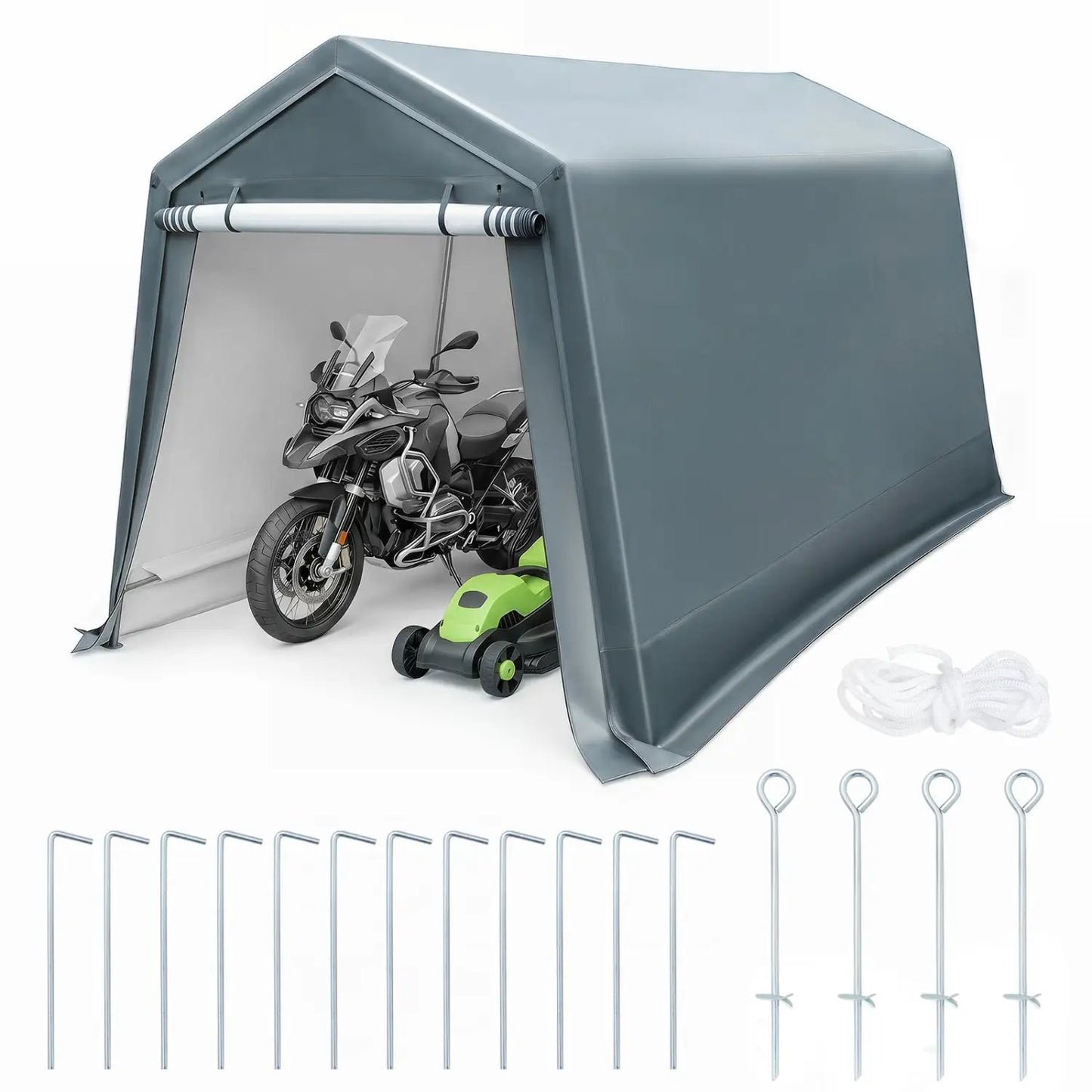 Outdoor Storage Shed 8.3x14 ft with Roll up Door