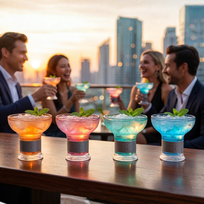 Eze Acrylic Frozen Margarita Glasses Set of 4