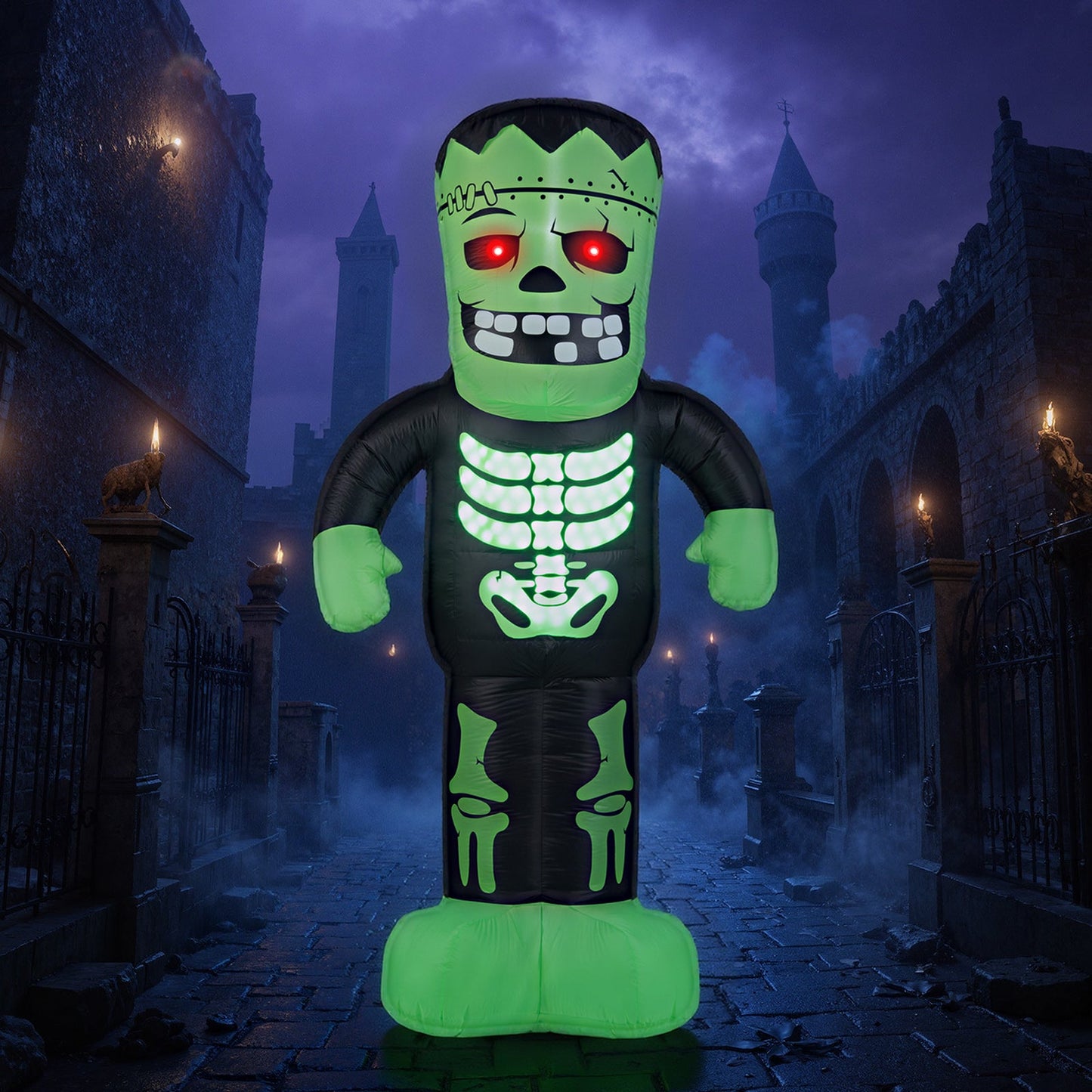 8.4 Feet Tall Halloween Inflatable Decoration Blow up Frankenstein Decoration