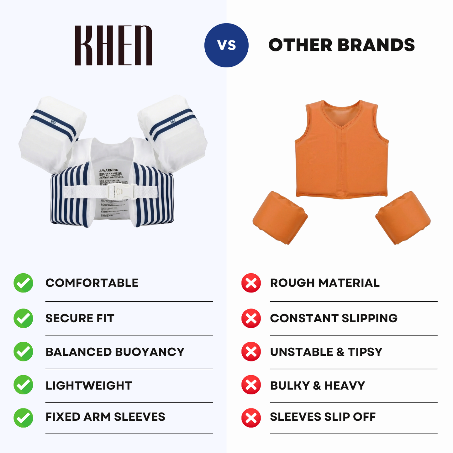 Baby Floating Jacket With Sleeves for Water Play