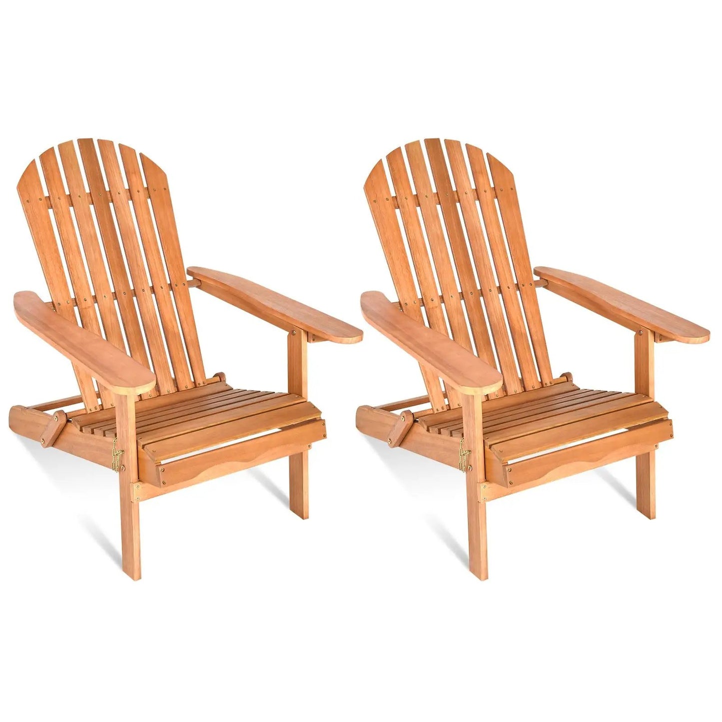 Eucalyptus Wood Foldable Outdoor Lounger Chair